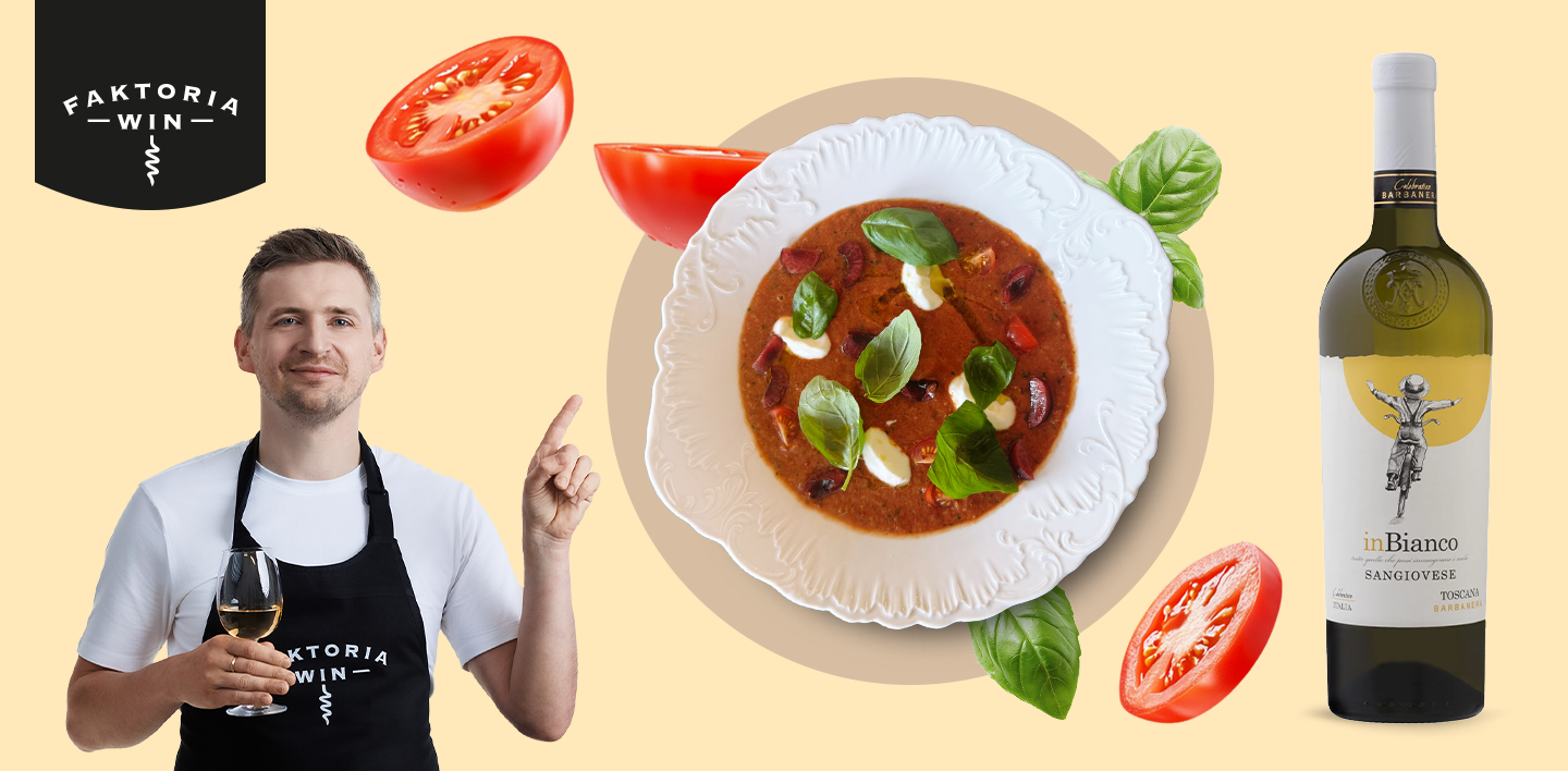 Gazpacho z pomidorów wiśniowych